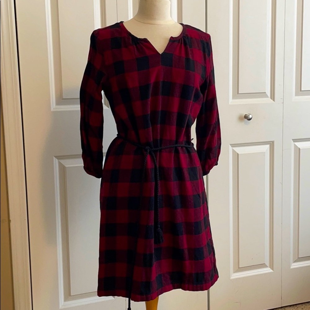 Flannel Tunic Dress